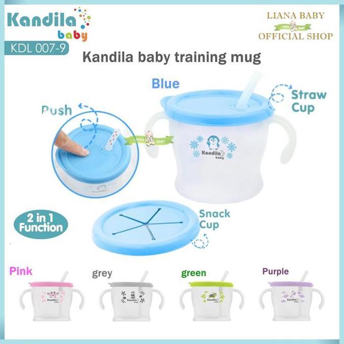 BOSU399 KANDILA BABY GELAS MINUM ANAK TRAINING MUG 300ml KDL007-9 /  REFILL SEDOTAN BOTOL MUG KDL007