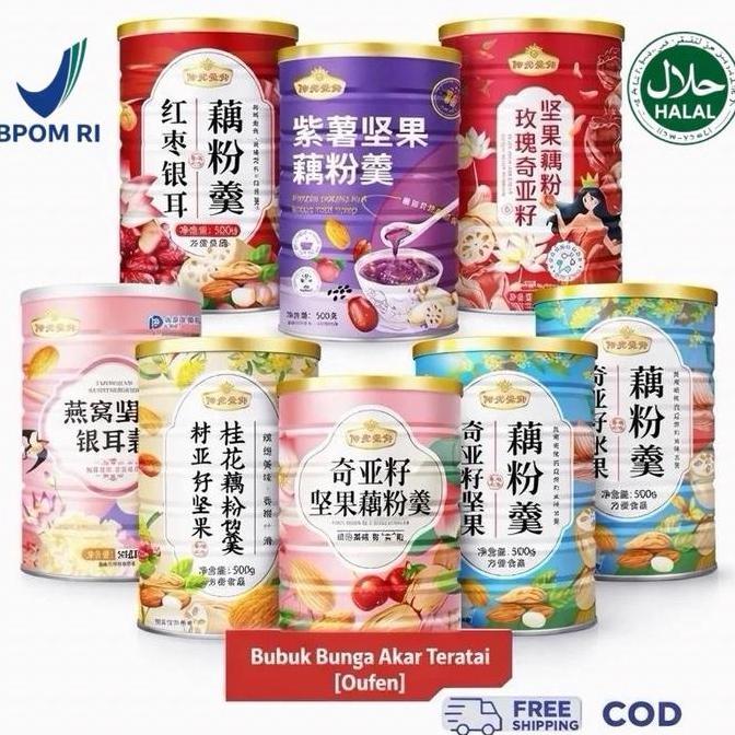 Genivalezz - Lotus Powder 500Gram | Bubuk Akar Teratai Bubur Sereal Lotus Root Powder