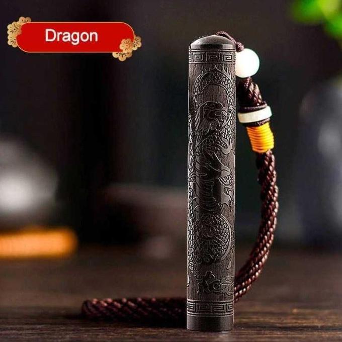 Deepcln- Korek Api Elektrik Model Artefak Naga Kuno Kayu Klasik Antik Unik