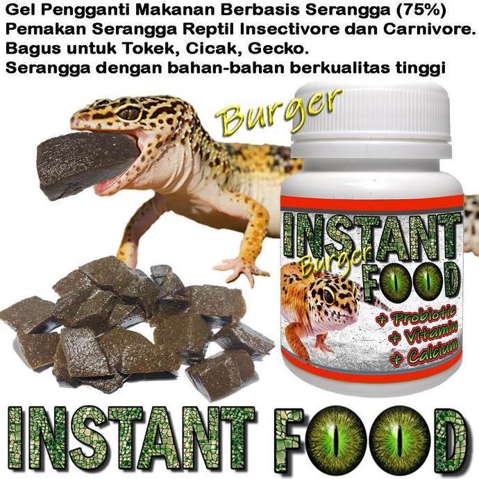Deepanim- Pakan Leopard Gecko Instan Pengganti Serangga Makanan Tokek Reptile