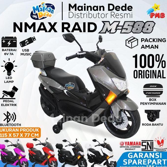 Mainan Motor Aki Anak Pmb 588 Nmax M588 M-588 Nmax Raid
