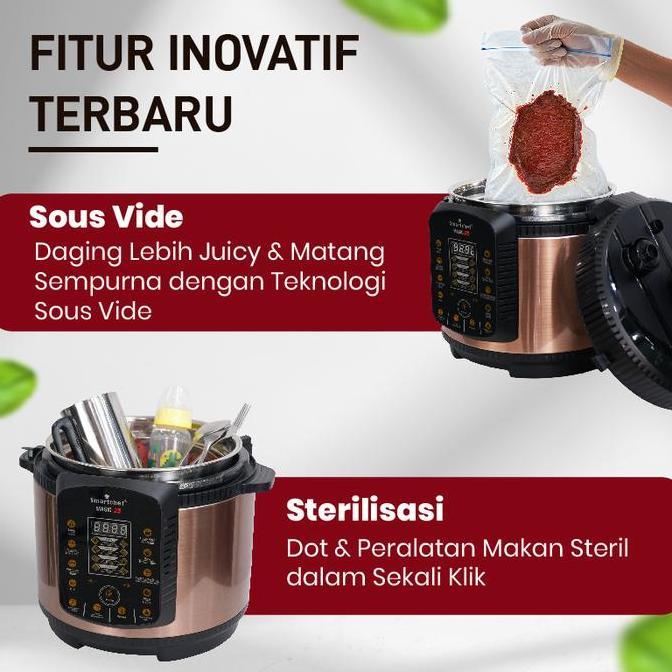 Kit- Smart Chef Low Carbo Presto Listrik Multicooker Low Sugar