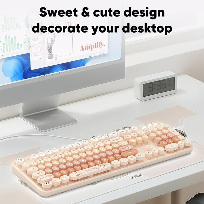 Silut- Mofii Wired Keyboard Untuk Windows Mac Sweet Bear