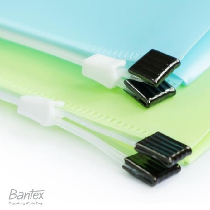 Bantex Zipper Document Map Plastik Folder F4 Folio - 3222