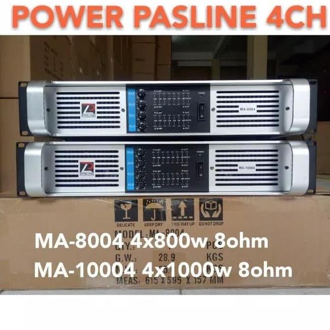 Power 4 ch Pasline MA8004 ma 8004(4x800 watt)original terlaris
