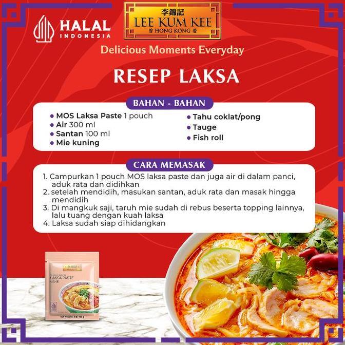 Racik- New- Lee Kum Kee Laksa Paste | Bumbu Instant Laksa 100Gr