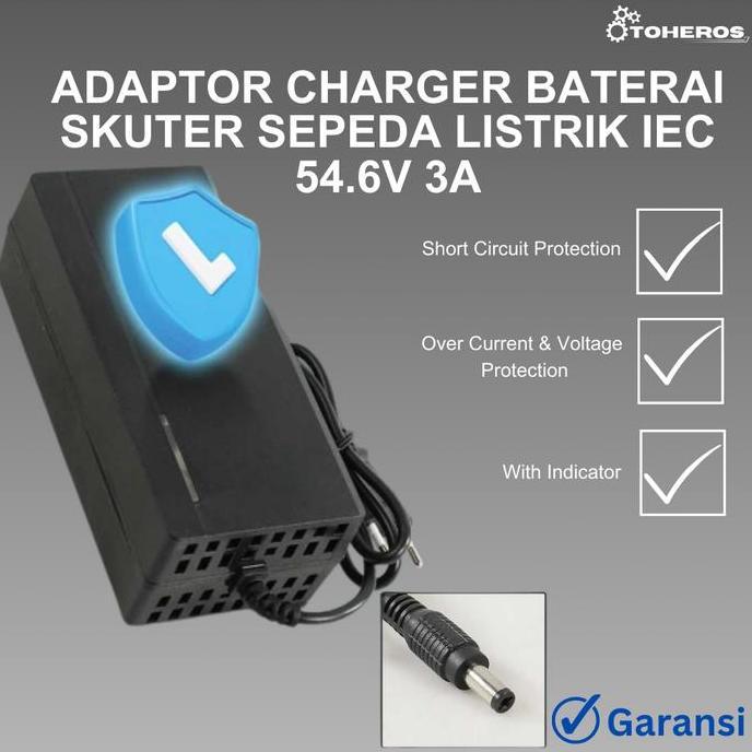 CHARGER SEPEDA LISTRIK  DC 54.6V 3A