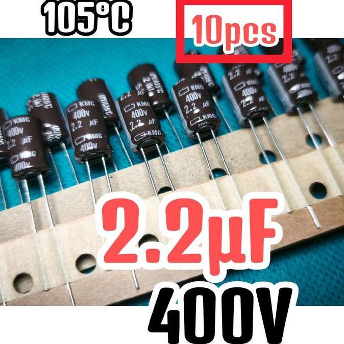 10PCSKAPASITOR CAPASITOR ELKO ELCO 400V 2.2UF 2,2UF 400V 2.2 UF 2,2 UF 400 V 400VOLT 2.2UF 2,2UF ORI