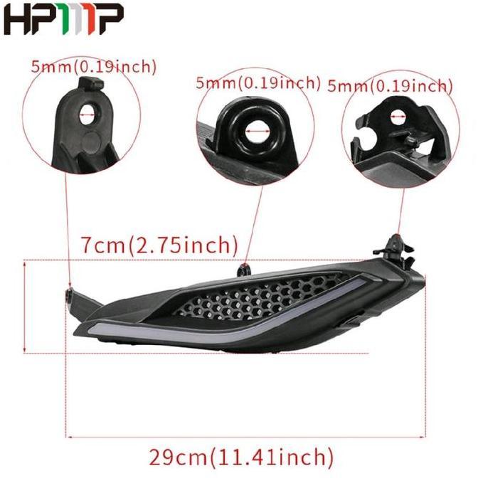 Promo HPMP Lampu Sein LED Yamaha Jupiter MX NEW LC 135 LC135 V2 V7 Daytime Running Light Hitam Putih