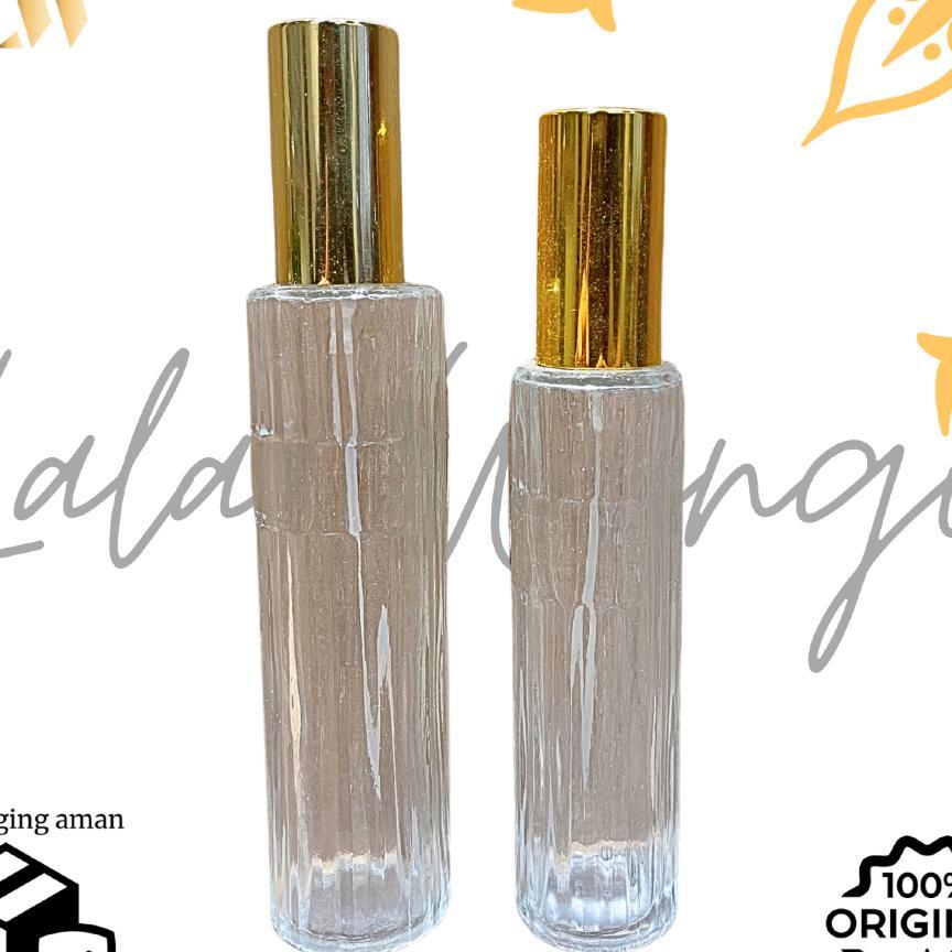 Botol Kaca Belimbing Tutup Emas 30Ml & 50Ml / Botol Parfume Kaca Kosong 30Ml & 50Ml