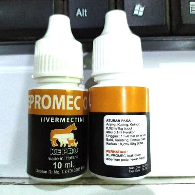KEPROMEC ORAL 10 ML OBAT KUTU DEMODEX SCABIES KUCING ANJING KELINCI