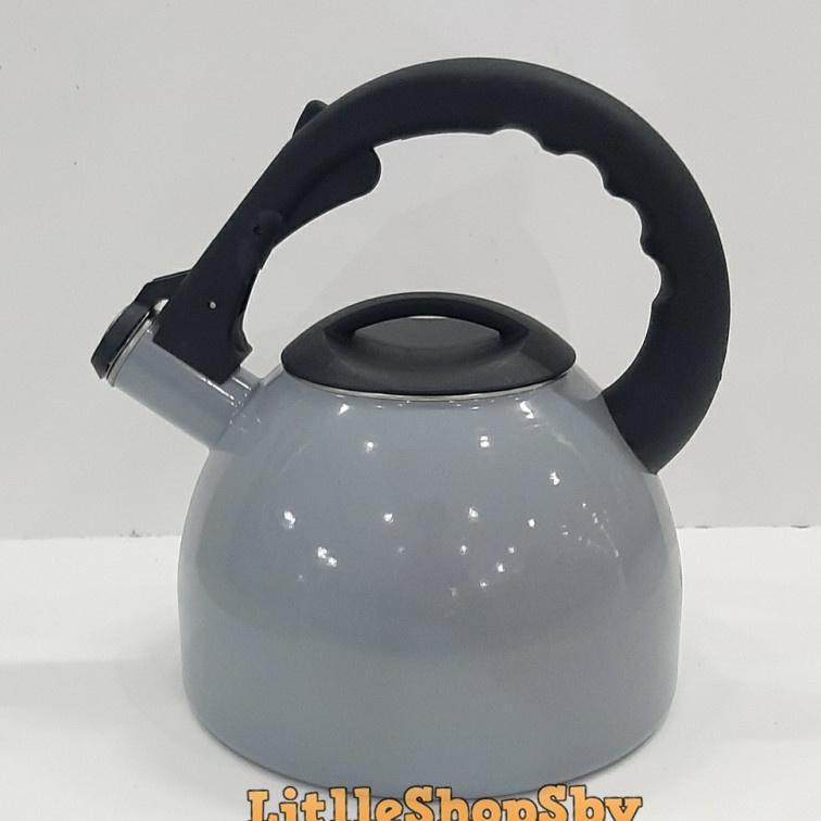 Teko Enamel Cerek Ceret Gray Abu Abu