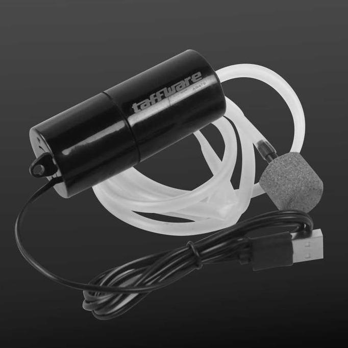 TAFFWARE AERATOR USB POMPA UDARA AKUARIUM POWERBANK AQUARIUM FISH TANK OXYGENATOR USB 1W - AB479 DIN