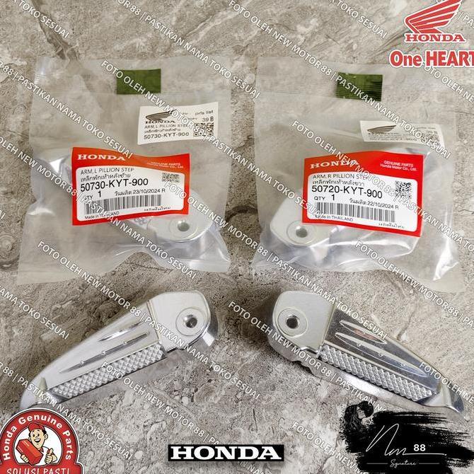 FOOTSTEP STEP BELAKANG ALUMUNIUM SCOOPY KARBU SCOOPY LAMA KYT ORIGINAL THAILAND 50730-KYT-900 50720-