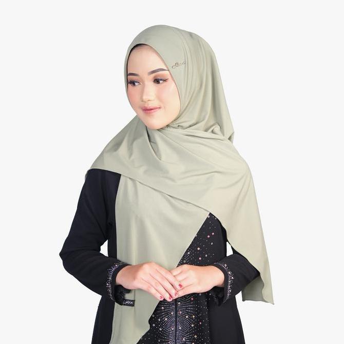 Alma- New- Alwira Store Kerudung Instan Haura Non Pet Jersey Premium Jilbab Muslim Bergo Wanita