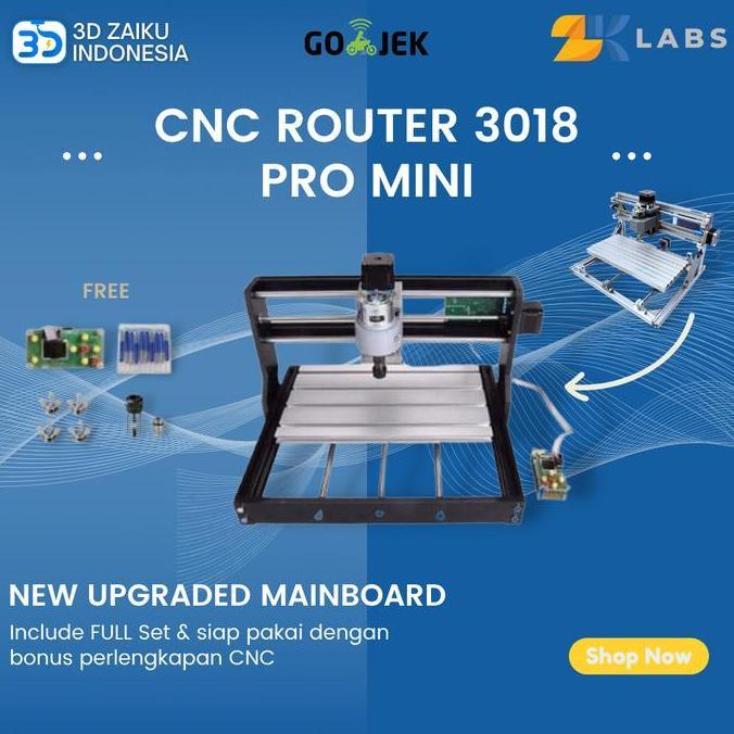 CNC Router 3018 Pro Mesin PCB Milling Laser 300*180*45 mm with Spindle