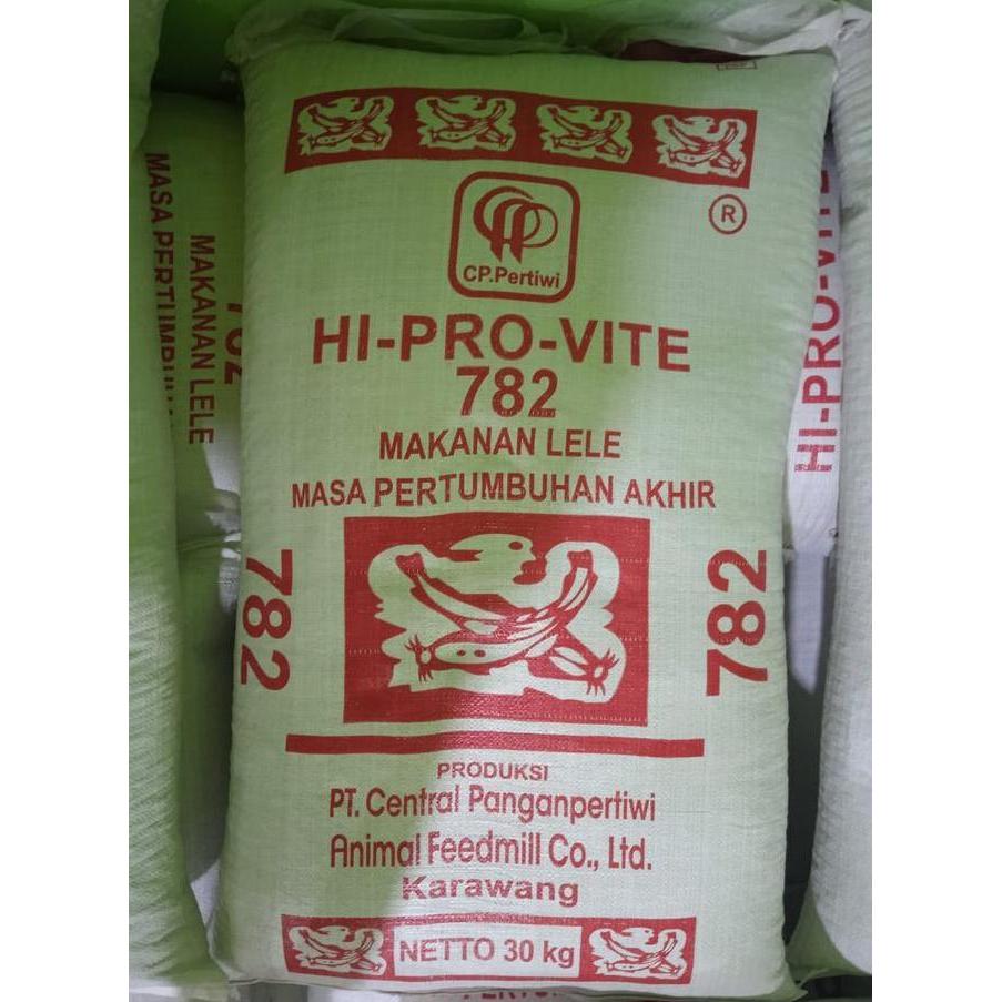 PAKAN PELET IKAN HI-PROVIT 782 | PAKAN LELE NILA GURAME 30KG 1 SAK