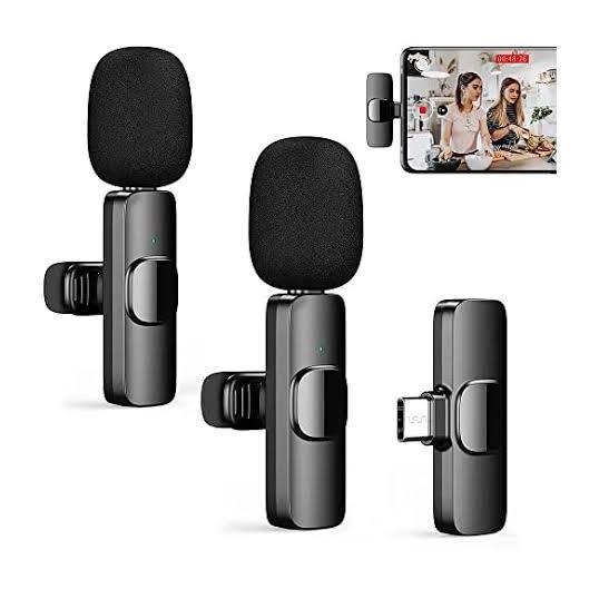Paling Dicari Microphone K9 2 Mic Type C Android / Dual Mic K9 Tipe C / Dual Microphone Clip On Wire
