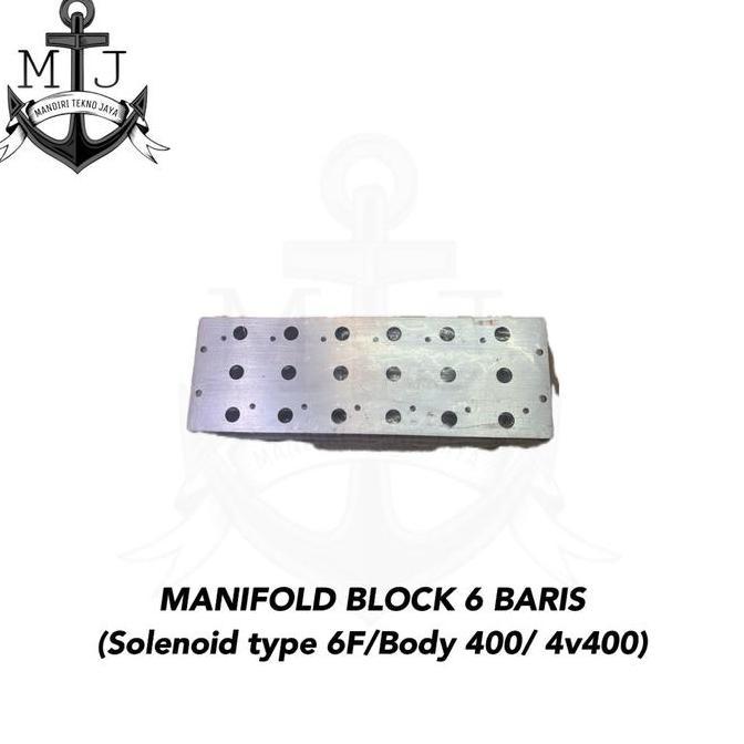 Manifold Block 6 BARIS Solenoid Valve Type 6F/ Body 400 / 4V410
