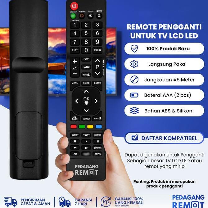 Remot Remote Tv Lg Lcd Led Akb72915251 / Akb72915244 / Akb72915246