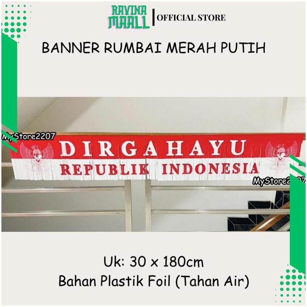 Banner Gantungan Agustus / Banner Dirgahayu Agustusan / Dekorasi Agustus / Hiasan 17an GD Cod