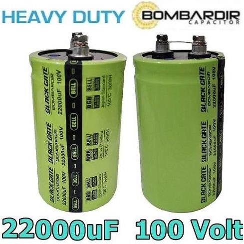 SC CAPASITOR ELCO 100V 22000UF HIJAU BOMBARDIR KAPASITOR 22000UF/100V ELKO 22.000 MIKRO 100 VOLT BEL