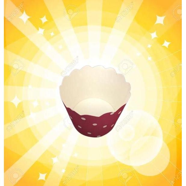 Box- Kertas Cup Cake / Cup Cake Muffin Paper Trans
