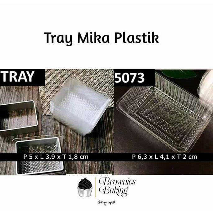 Tray Mika Plastik Kue Kering Cookies Packaging Nastar Nanas Coklat