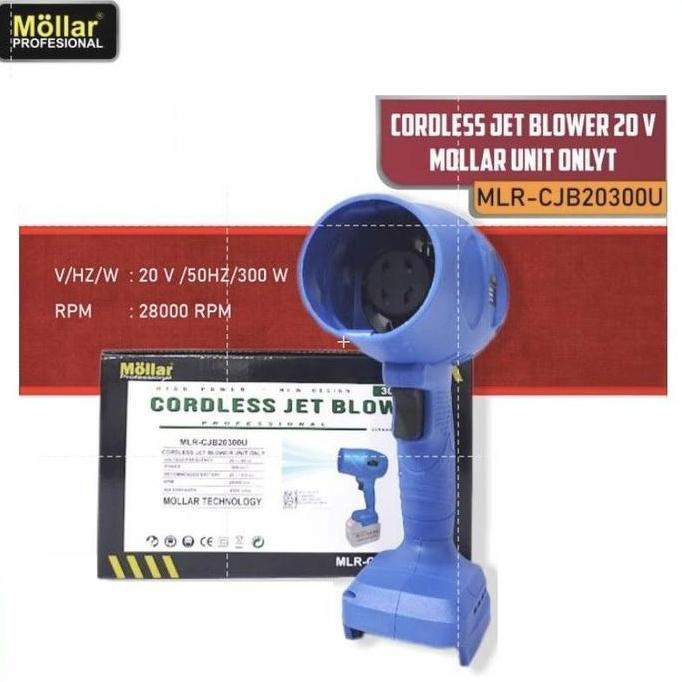 MOLLAR CJB20300-U (Unit) Turbo Jet Dry Blower Cordless Dryer Angin 20V - UNIT ONLY