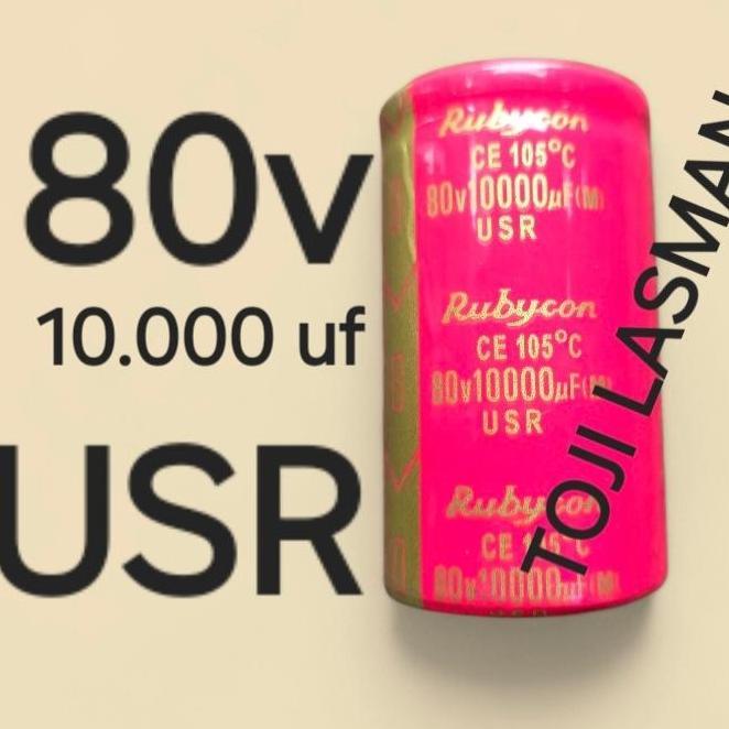 LINEAR ( 10.000 UF 80V )    80V10000UF (M) 10000 80 V VOLT 10000UF 10.000UF ODR OMR  RUBYCON RUBICON