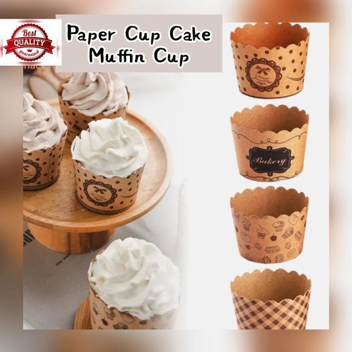 PAPER CUP CAKE / MUFFIN CUP LUXURY ~ FOOD GRADE (COKLAT)