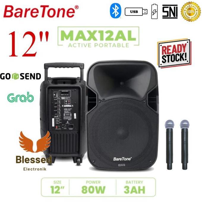 Promo PROMO SPEAKER PORTABLE BARETONE MAX 12AL / MAX 12 AL 12INCH ORIGINAL Diskon