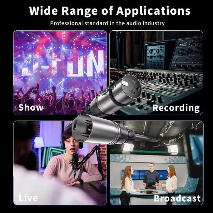 Promo FIFINE L9C XLR Microphone Cable Audio Cable for Mic Mixer Audio Interface Diskon
