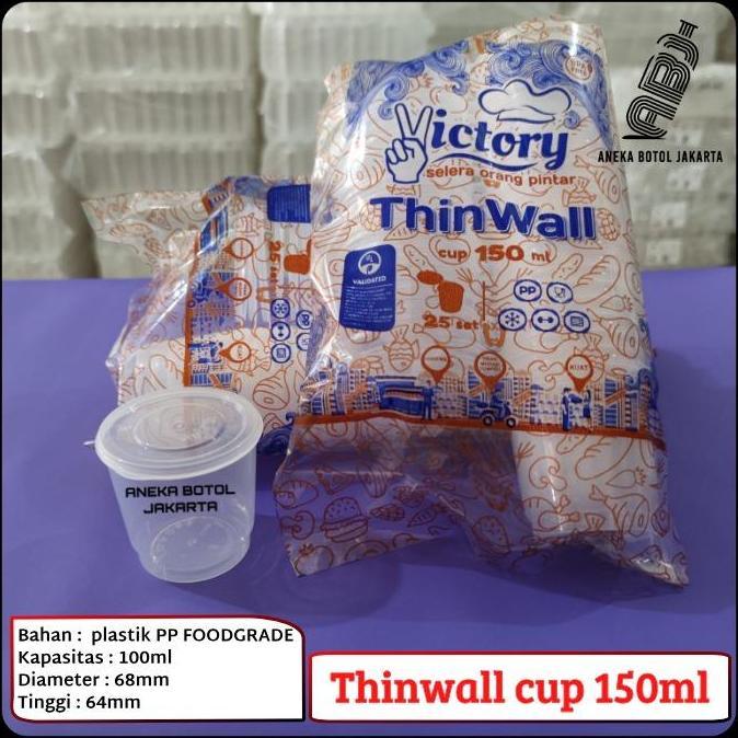 cup 150ml victory / cup sauce 150ml / tempat puding 150ml