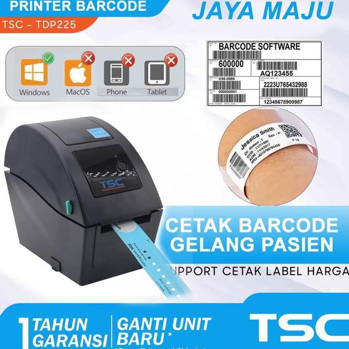 PRINTER BARCODE THERMAL CETAK GELANG PASIEN TSC TDP225 / TSC TDP 225