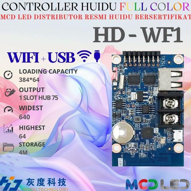 Tron- Controller Huidu Hd Wf1 Full Color Bukan Hd W60 75