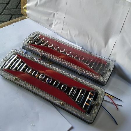 LAMPU REM BELAKANG 12V L300 CARRY STOPLAMP VARIASI LED MODEL X FULL LED KOMBINASI NYALA KEDIP SLERET