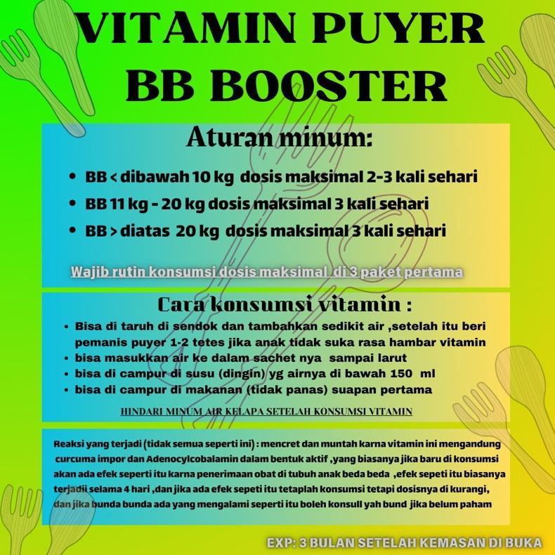 NEW vitamin puyer BB BOOSTER( penambah nafsu makan dan berat badan) [terbaik][terlaris]