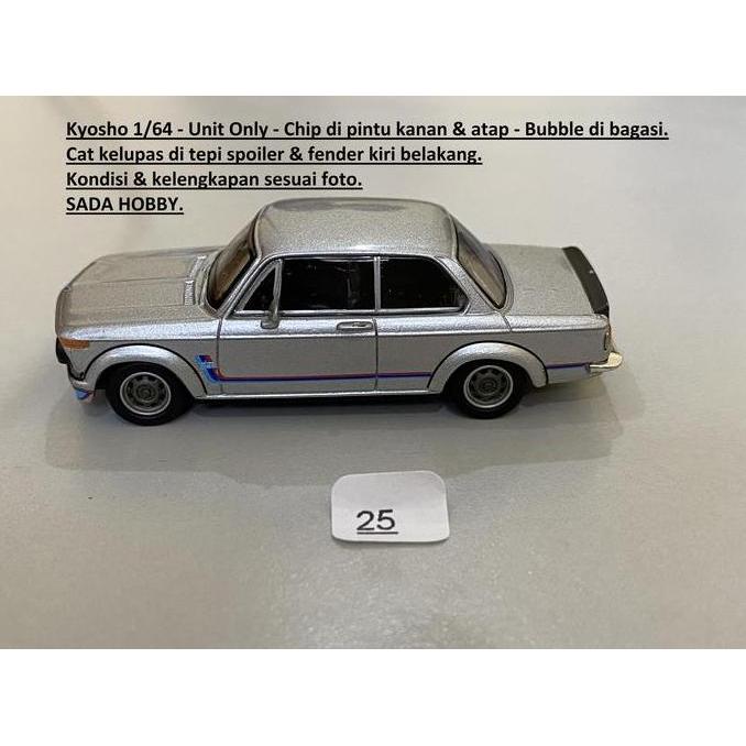 KYOSHO 1/64 BMW 2002 TURBO SILVER UNIT ONLY S2025