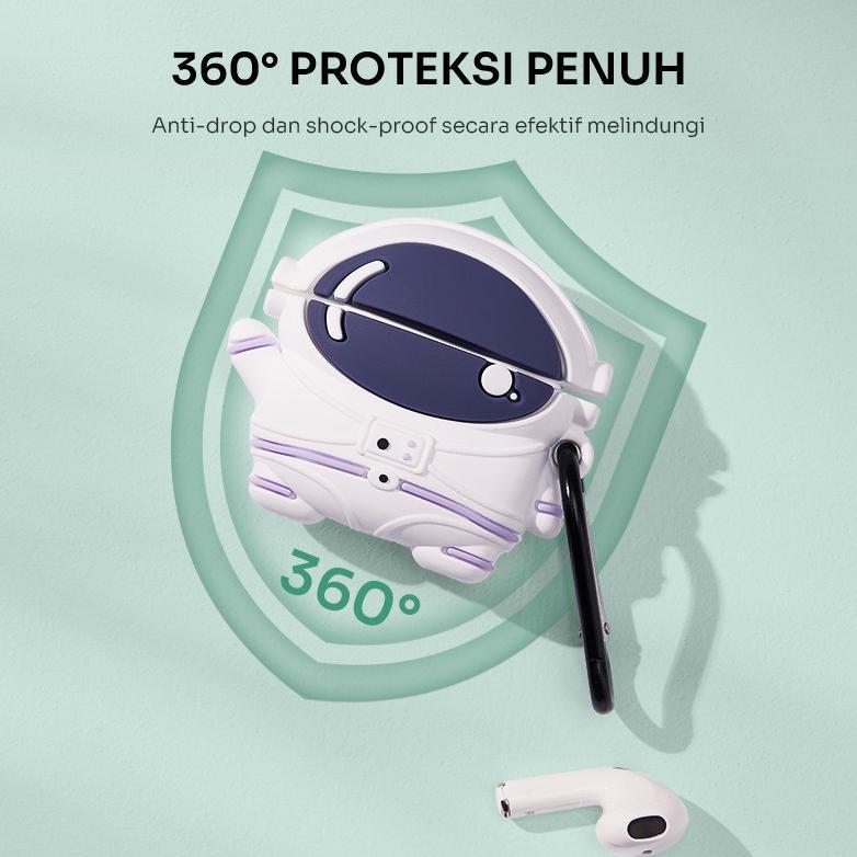 HOT ROBOT Case TWS T50S Liquid Silicone Soft Case Earbuds Anti Debu Anti Sidik Jari 360 Protection C