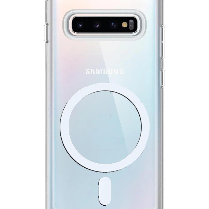 Case Samsung S10E S10 S10 Plus Magsafe Tpu Clear Kori Bumper Magnetic Armor Transparan Clear Softcas