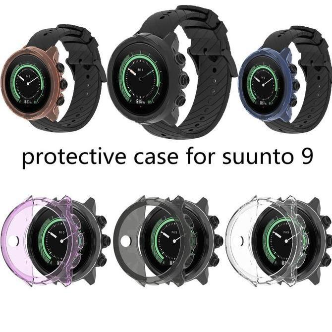 STRAP SUUNTO RUBBER CASE TPU SOFT BUMPER FOR SUUNTO 9 - SUUNTO 9 BARO - SUUNTO 9 BARO TITANIUM - WAT