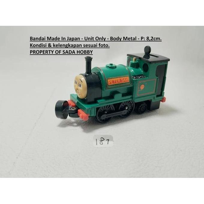 MINIATUR KERETA THOMAS & FRIENDS ENGINE COLLECTION SERIES PETER SAM BANDAI JAPAN UNIT ONLY S2025