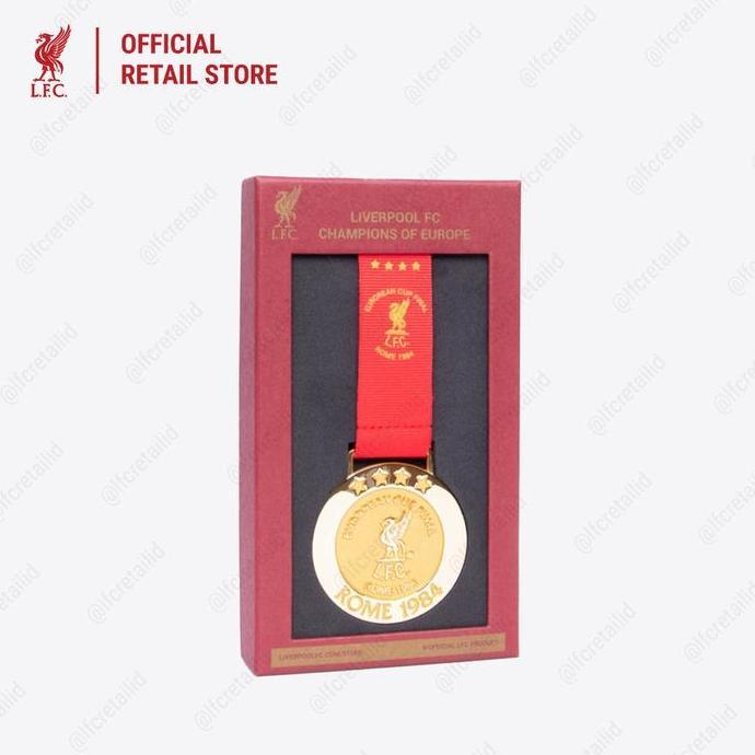 Bestseller- Liverpool FC  European Cup Medal Rome 1984  - Official LFC Accessories Medal