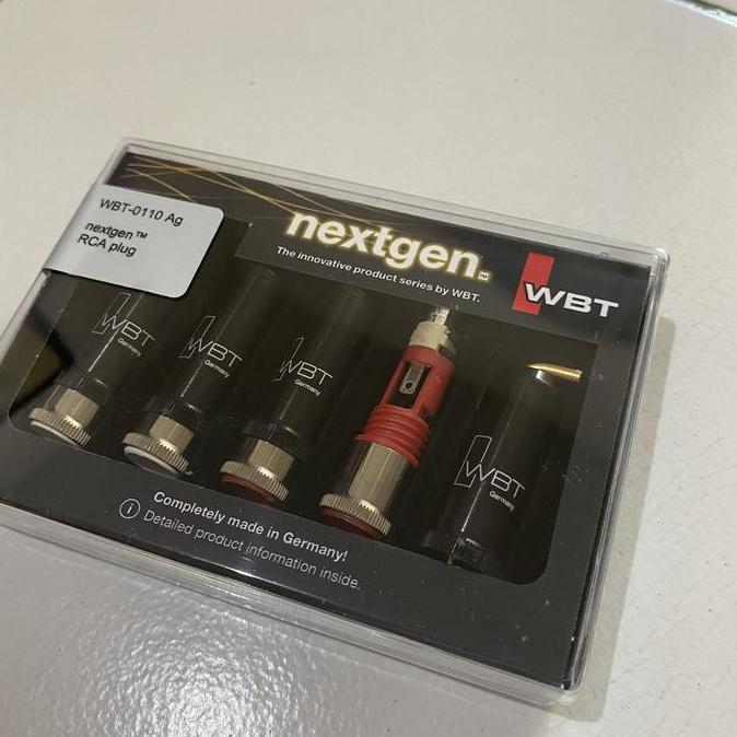 Promo Jack RCA WBT nextgen Silver 0110 Ag , wbt-0110ag RCA plug / konektor Diskon