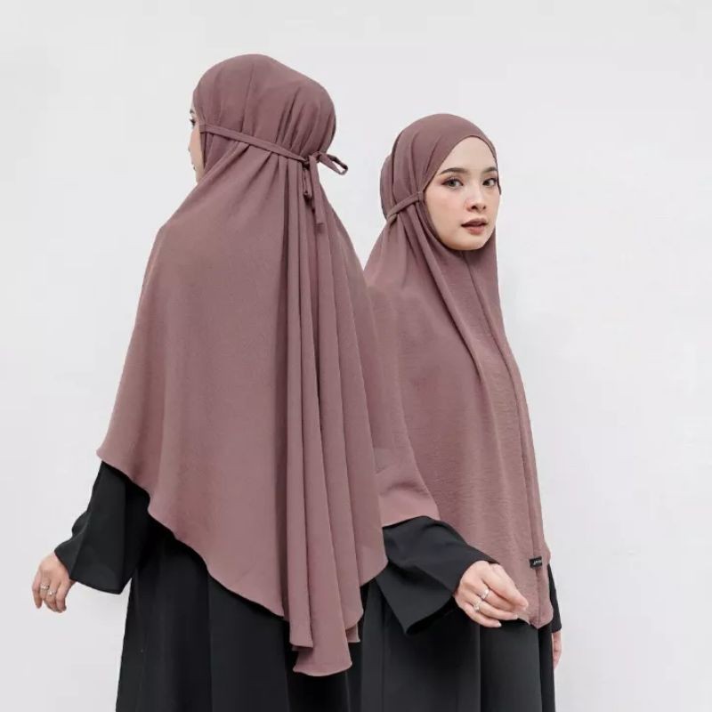 Free Gift Hijab Bergo Crinkle Airflow Jumbo Kerudung Kekinian Jilbab Instan XL