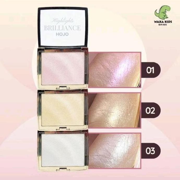 (BPOM) Hojo Highlighter Brilliance Pallete Gliter Original 100% Hojo Blush On Make Up