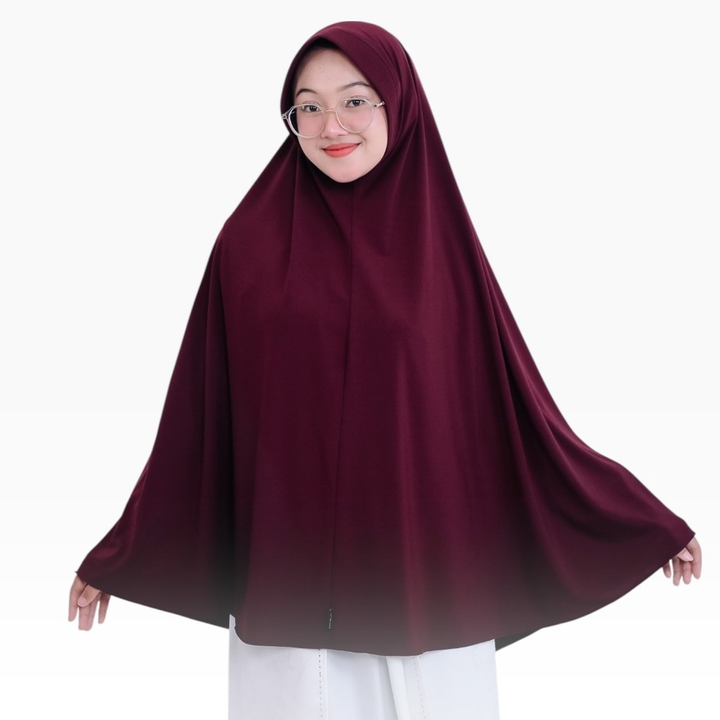 HIJAB SYARI INSTAN UKURAN XL JILBAB CHR KERUDUNG JERSEY SUPER JUMBO