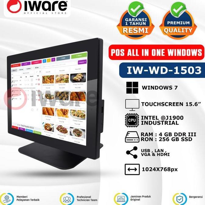 Mesin Kasir One Touchscreen Pos System PC Ire WD-1502