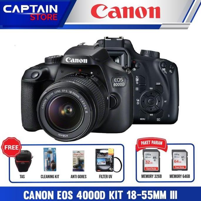 Canon Eos 4000D Kit 18-55Mm Iii Kamera Canon Eos 4000 D